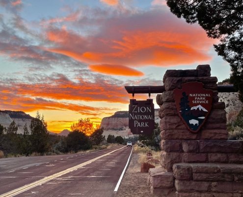 Zion National Park east entrance